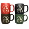 Utah Etched Matte Mugs - Set of 4