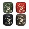Idaho Etched Matte Shots - Set of 4