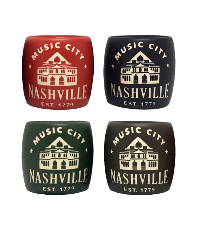 Nashville Etched Matte Shots - Set of 4