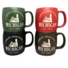 Michigan Etched Matte Mugs - Set of 4