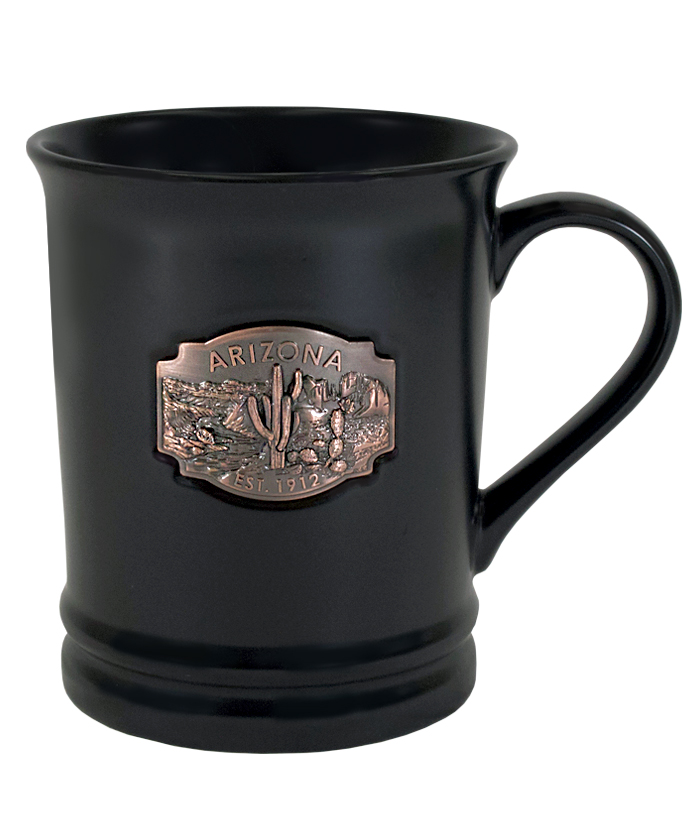 Arizona 3D Medallion Mug - Black Matte