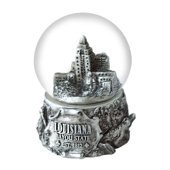Louisiana Snow Globe Front Side