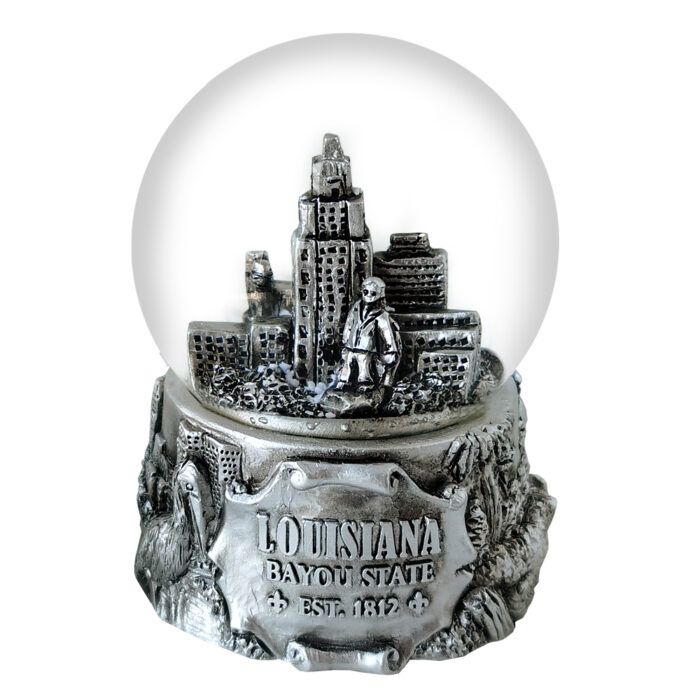 Louisiana 65MM Snow Globe Front Side