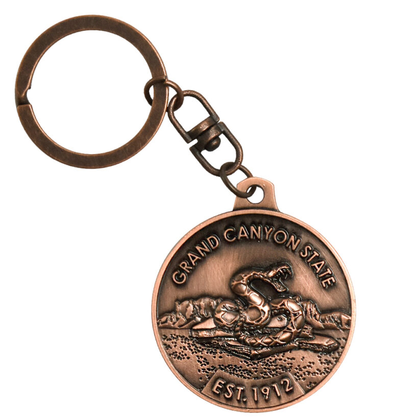 Arizona Medallion Key Chain back side