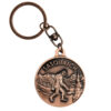 Bigfoot Medallion Key Chain front side