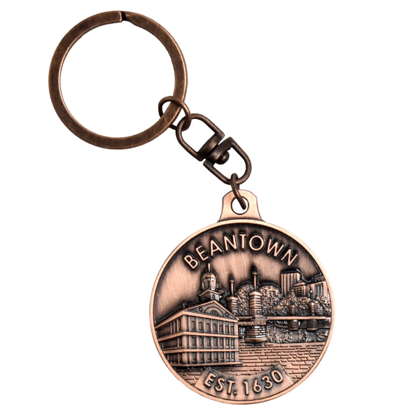 Boston Medallion Key Chain back side