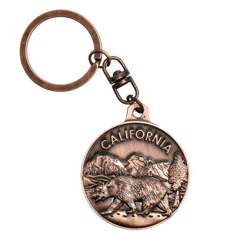 California Medallion Key Chain front side