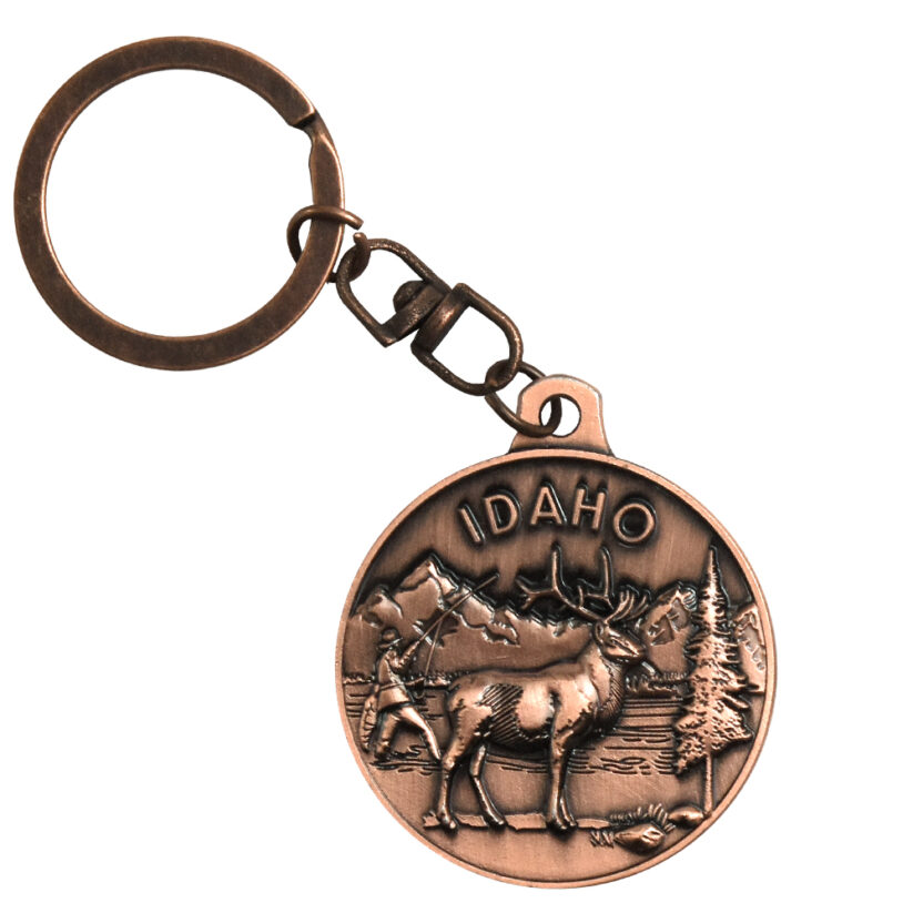 Idaho Medallion Key Chain front side