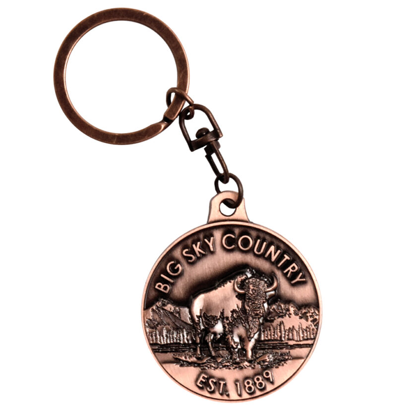 Montana Medallion Key Chain back side