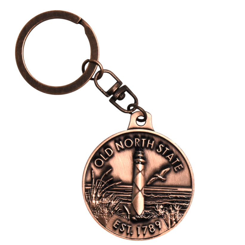 North Carolina Medallion Key Chain back side