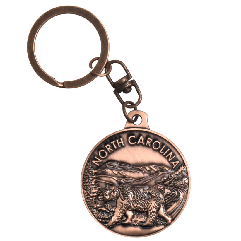 North Carolina Medallion Key Chain front side