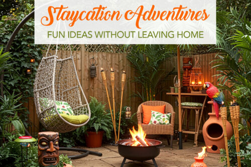 Backyard tropical theme