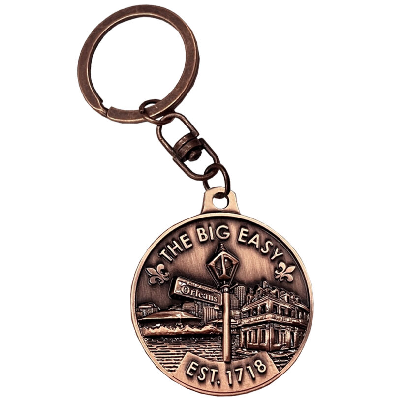 Alternative view of New Orleans Medallion Key Chain