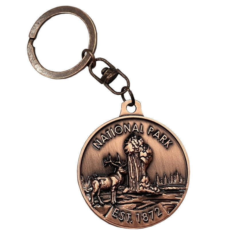 Yellowstone Key Chain Back Side
