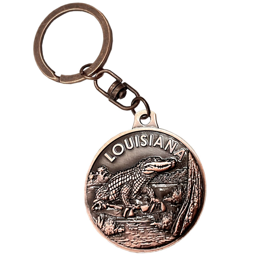Louisiana Medallion Keychain