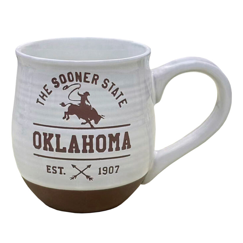 Oklahoma Terracotta Etched Mug