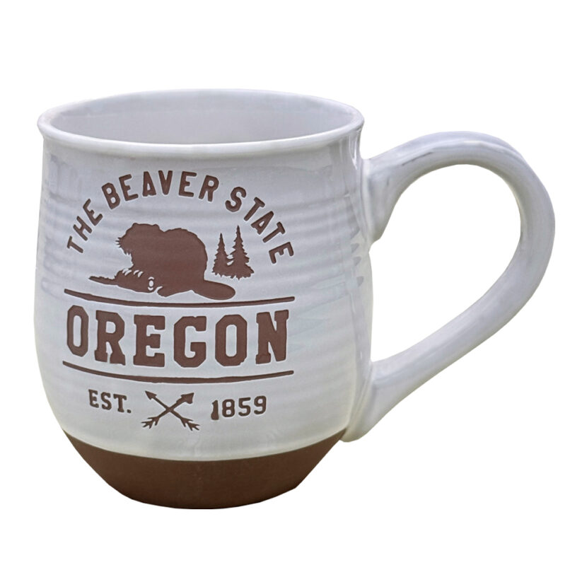 Oregon Terracotta Etched Mug