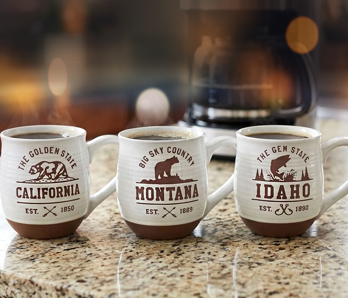 Terracotta Etched Mugs